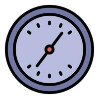 Wall clock icon vector flat