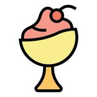 Scoop gelato icon vector flat