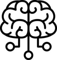 Brain idea symbol icon vector image. Illustration of the creative intelligence think design image. EPS 10