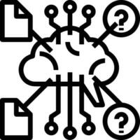 Brain idea symbol icon vector image. Illustration of the creative intelligence think design image. EPS 10