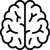 Brain idea symbol icon vector image. Illustration of the creative intelligence think design image. EPS 10