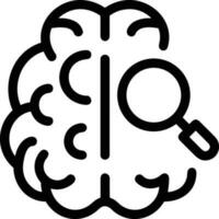 Brain idea symbol icon vector image. Illustration of the creative intelligence think design image. EPS 10