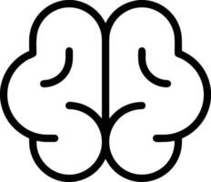 Brain idea symbol icon vector image. Illustration of the creative intelligence think design image. EPS 10