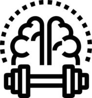 Brain idea symbol icon vector image. Illustration of the creative intelligence think design image. EPS 10