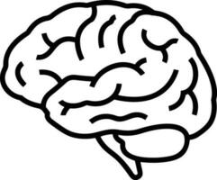 Brain idea symbol icon vector image. Illustration of the creative intelligence think design image. EPS 10