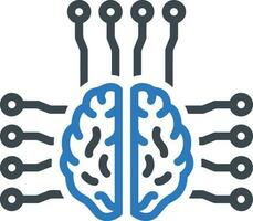 Brain idea symbol icon vector image. Illustration of the creative intelligence think design image. EPS 10