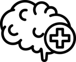 Brain idea symbol icon vector image. Illustration of the creative intelligence think design image. EPS 10