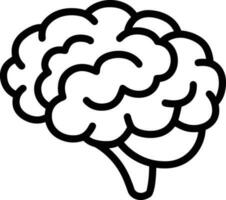 Brain idea symbol icon vector image. Illustration of the creative intelligence think design image. EPS 10