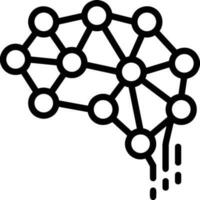 Brain idea symbol icon vector image. Illustration of the creative intelligence think design image. EPS 10