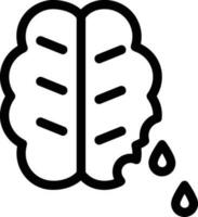 Brain idea symbol icon vector image. Illustration of the creative intelligence think design image. EPS 10