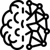 Brain idea symbol icon vector image. Illustration of the creative intelligence think design image. EPS 10