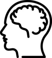 Brain idea symbol icon vector image. Illustration of the creative intelligence think design image. EPS 10