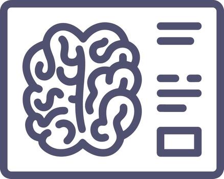 Brain idea symbol icon vector image. Illustration of the creative intelligence think design image. EPS 10