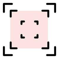 Code scanner icon vector flat