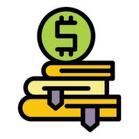 Book price icon vector flat