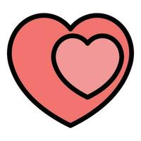 Keep heart health icon vector flat