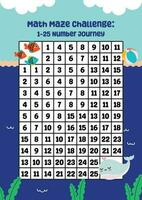 flat design vector cute colorful math mathematics maze puzzle logic printable for kids activity