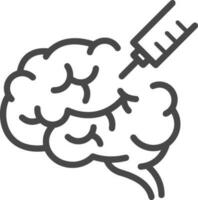 Brain idea symbol icon vector image. Illustration of the creative intelligence think design image. EPS 10