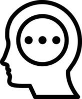 Brain idea symbol icon vector image. Illustration of the creative intelligence think design image. EPS 10