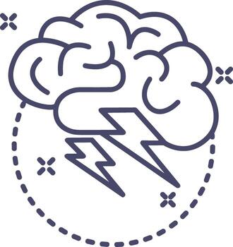 cerebro idea símbolo icono vector imagen. ilustración de el creativo inteligencia pensar diseño imagen. eps 10