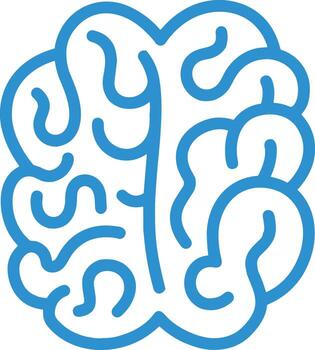 Brain idea symbol icon vector image. Illustration of the creative intelligence think design image. EPS 10