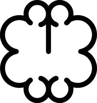 Brain idea symbol icon vector image. Illustration of the creative intelligence think design image. EPS 10