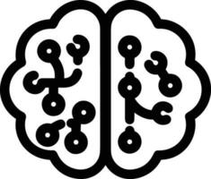 Brain idea symbol icon vector image. Illustration of the creative intelligence think design image. EPS 10