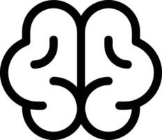 Brain idea symbol icon vector image. Illustration of the creative intelligence think design image. EPS 10