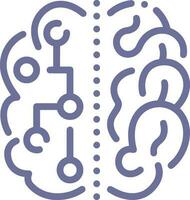 Brain idea symbol icon vector image. Illustration of the creative intelligence think design image. EPS 10