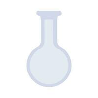 Empty laboratory round bottom flask vector