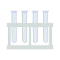 Rack with empty tubes vector