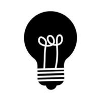 Light bulb icon vector