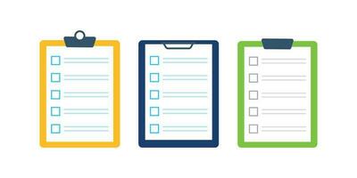 Checklist set vector illustration