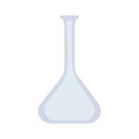 Empty laboratory flask vector