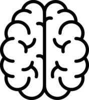 Brain idea symbol icon vector image. Illustration of the creative intelligence think design image. EPS 10