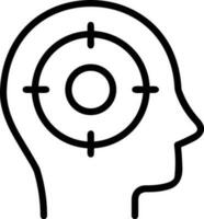 Brain idea symbol icon vector image. Illustration of the creative intelligence think design image. EPS 10