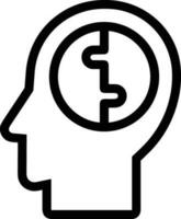 Brain idea symbol icon vector image. Illustration of the creative intelligence think design image. EPS 10