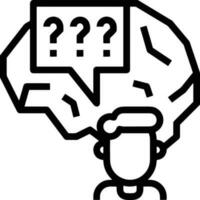 Brain idea symbol icon vector image. Illustration of the creative intelligence think design image. EPS 10