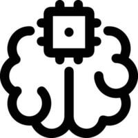 Brain idea symbol icon vector image. Illustration of the creative intelligence think design image. EPS 10