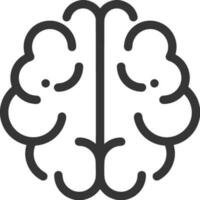 Brain idea symbol icon vector image. Illustration of the creative intelligence think design image. EPS 10