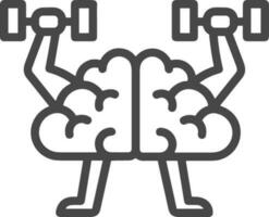 Brain idea symbol icon vector image. Illustration of the creative intelligence think design image. EPS 10