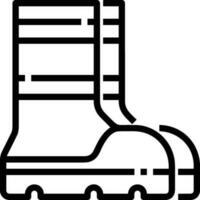 Boots symbol icon vector image. Illustration of the boot footwear shoe design image. EPS 10