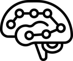 Brain idea symbol icon vector image. Illustration of the creative intelligence think design image. EPS 10