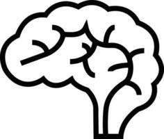 Brain idea symbol icon vector image. Illustration of the creative intelligence think design image. EPS 10