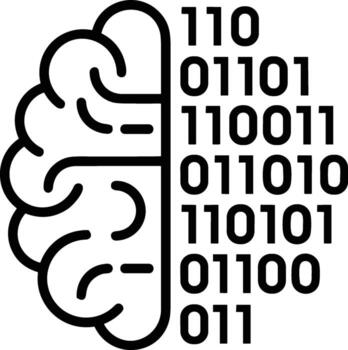 Brain idea symbol icon vector image. Illustration of the creative intelligence think design image. EPS 10