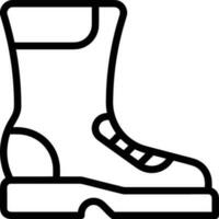 Boots symbol icon vector image. Illustration of the boot footwear shoe design image. EPS 10