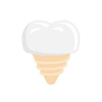 Dental implant vector illustration. Tooth care icon sign symbol