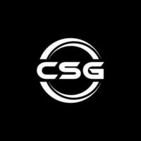 CSG Logo Design, Inspiration for a Unique Identity. Modern Elegance and Creative Design. Watermark Your Success with the Striking this Logo. vector