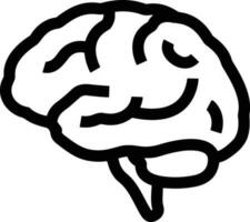 Brain idea symbol icon vector image. Illustration of the creative intelligence think design image. EPS 10