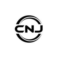 cnj logo diseño, inspiración para un único identidad. moderno elegancia y creativo diseño. filigrana tu éxito con el sorprendentes esta logo. vector